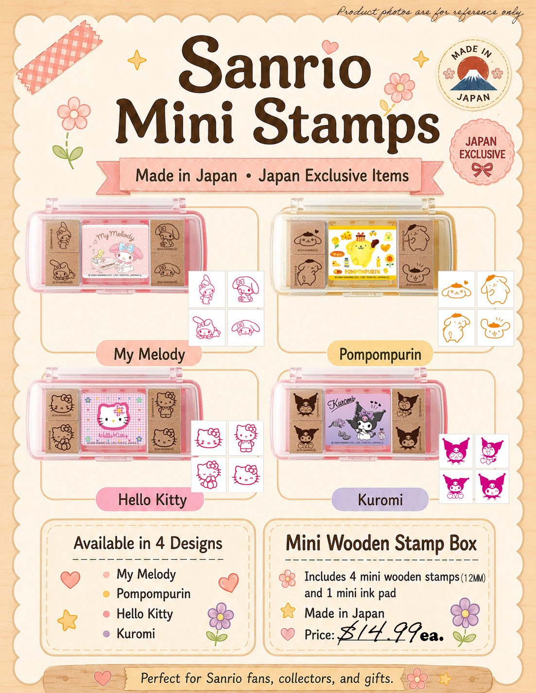 Sanrio Mini Stamp Boxes product poster